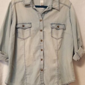 Denim button up